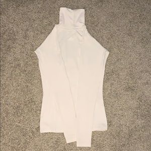 A white turtle neck